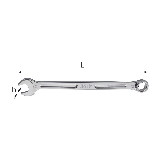 Immagine di USAG 285 CHIAVE COMBINATA CON PROFILO SPECIALE X-GRIPP 13 MM